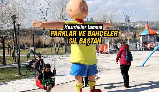 Gölbaşı’nda çocuk parkları yaza hazır