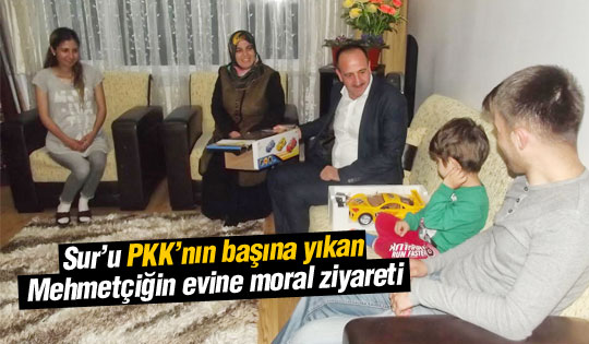 Başkan Duruay'dan Mehmetçiğin evine moral ziyareti