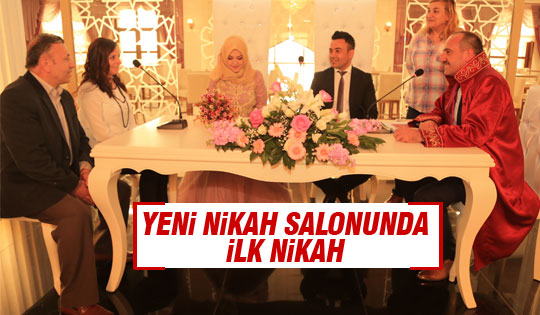 Yeni nikah salonunda 'Evet' dediler