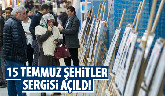 Şehitler sergisi açıldı