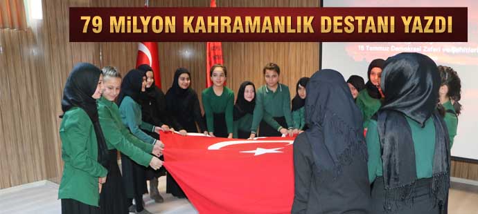 79 milyon kahramanlık destanı yazmıştır