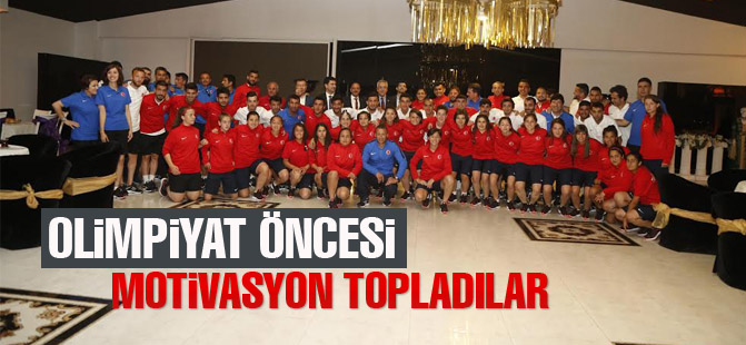 Futbolculara olimpiyat önce motivasyon