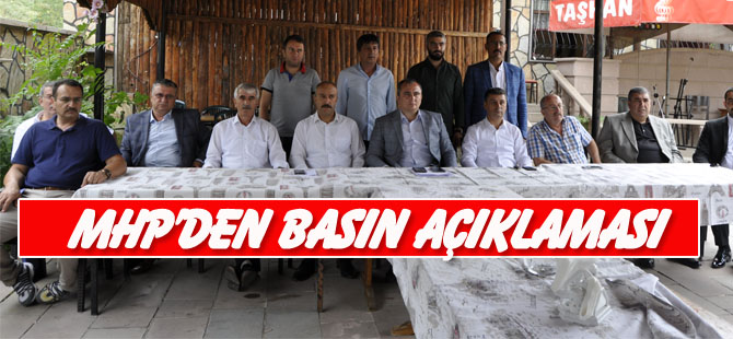 MHP'DEN BASIN AÇIKLAMASI