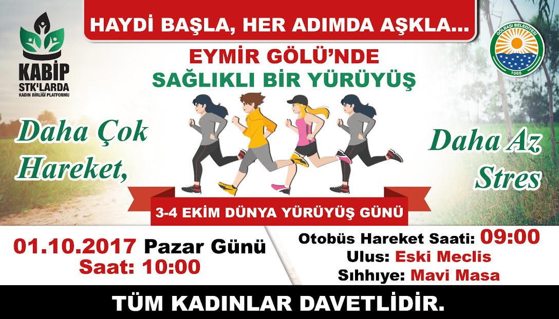 EYMİR GÖLÜ’NDE “SAĞLIKLI BİR YÜRÜYÜŞ” ETKİNLİĞİ