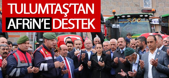 Tulumtaşlı çiftçilerden Afrin'e destek konvoyu