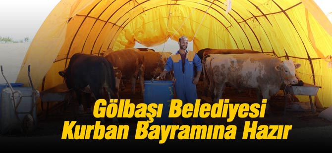 Gölbaşı Belediyesi kurban bayramına hazır