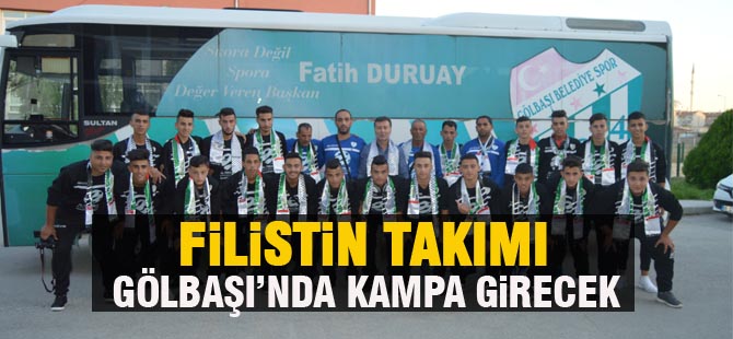 Filistin ekibi Amari Gölbaşı'nda kampa yapacak