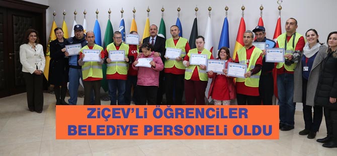 ZİÇEV’Lİ ÖĞRENCİLERi BİR GÜNLÜĞÜNE BELEDİYE PERSONELİ OLDU