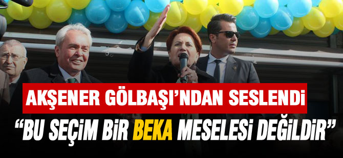 Meral Akşener SKM açılışında konuştu: "31 Mart'a dikkat edin"