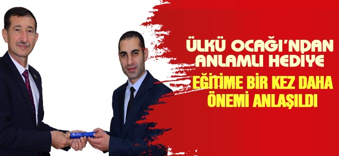 Ülkü Ocakların'dan anlamlı hediye