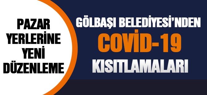 Gölbaşı Belediyesi'nden yeni tedbirler