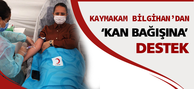 Kaymakam Bilgihan'dan ‘Kan Bağışı’ kampanyasına destek