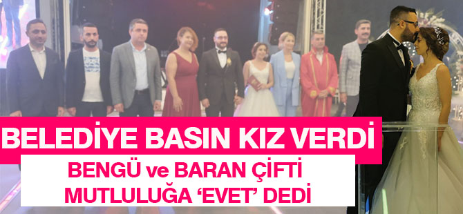 Bengü ve Baran çifti dünya evine girdi