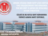 Gölbaşı İmam Hatip Lisesi Kayıtları Başladı