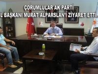 ÇORUMLULAR İL BAŞKANI MURAT ALPARSLANI ZİYARET ETTİ..