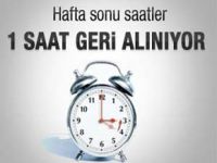 Hafta sonu saatler bir saat geri alınıyor