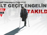 ALT GEÇİT ENGELİNE TAKILDI