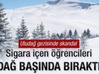 Öğretmen sigara içen öğrencileri dağ başında bıraktı