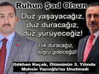 MUHSİN BAŞKANIN ÖLÜMÜNÜN 3. YILDÖNÜMÜ