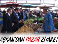 Başkan’dan pazar ziyareti