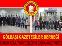 Gölbaşı Gazeteciler Derneği ziyaretlerine devam ediyor