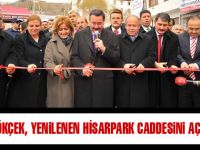 Hisarpark caddesi açıldı