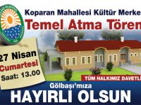 KÜLTÜR MERKEZİNE İLK HARÇ