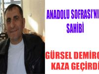 GÜRSEL DEMİRCİ KAZA GEÇİRDİ