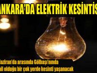 6 İlde Elektrik Kesintisi