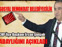 CHP Gölbaşı İlçe Başkanı Ercan Şimşek adaylığını açıkladı.