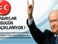 MHP adaylarını bugün açıklıyor