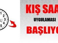 Kış saati başlıyor!