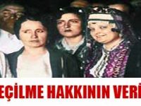 Türkiye'de kadınların seçme ve seçilme hakkının tanınması