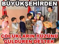 BÜYÜKŞEHİR'DEN ÇOCUKLARIN YÜZÜNÜ GÜLDÜREN DESTEK