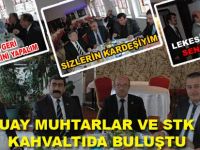 DURUAY MUHTARLAR VE STK İLE KAHVALTIDA BULUŞTU