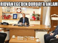 PROF. DR. RIDVAN EGE'DEN ANLAMLI ZİYARET