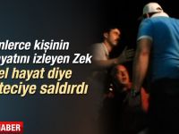 Zekeriya Öz gazetecinin üzerine yürüdü