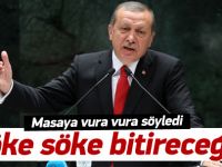 Erdoğan: Söke söke bitireceğiz