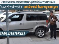 Gazetecilerden, anlamlı kampanya...