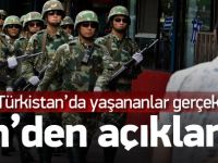 Çin'den Doğu Türkistan açıklaması