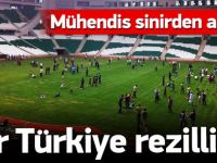 Arena ziyarete açıldı, gelenler çimleri ezdi