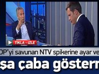 Arınç'tan NTV spikerine canlı yayında ayar