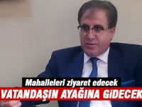 Mahallelere Kaymakam Şahin Aslan çıkarması..