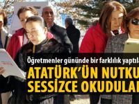 Öğretmenler gününde "NUTUK" okudular