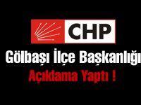 CHP'den açıklama geldi