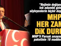 MHP'li Parsak anayasa değişikliğini anlattı