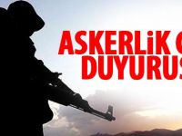 Askerlik celp duyurusu