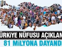 Türkiye nüfusu 81 milyona dayandı