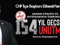 CHP' İlçe Başkanı Elikesik Çerkes sürgününü kınadı