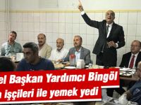 CHP Genel Başkan Yardımcı Tekin Bingöl bir fabrikada işçilerle bir araya geldi